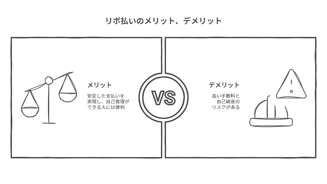 リボ払いのメリット、デメリット
