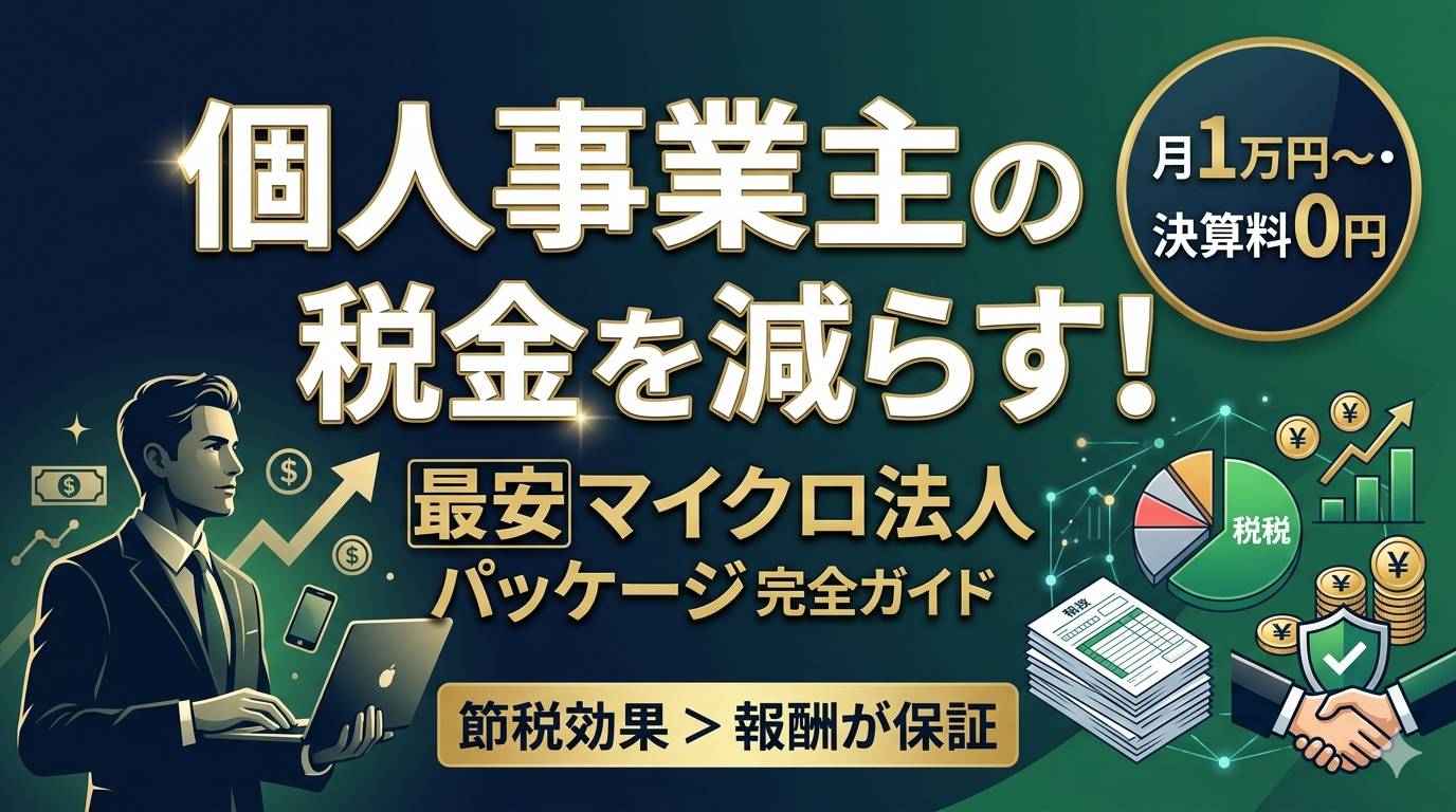 個人事業主の税金を減らす