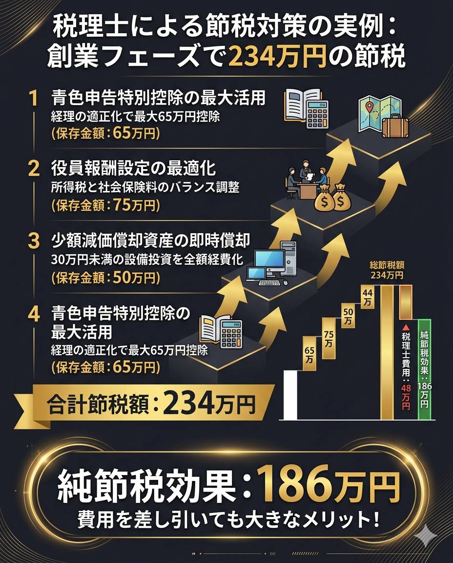 節税対策の実例（創業フェーズ）