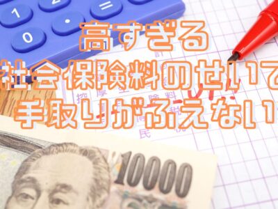 高すぎる社会保険料のせいで手取りがふえない